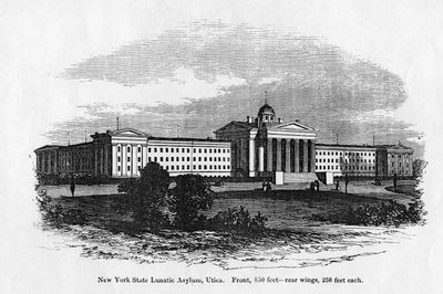 New York State Lunatic Asylum at Utica by American School